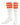 TCK socks Orange / Small Retro 3 Stripe OTC Tube Socks