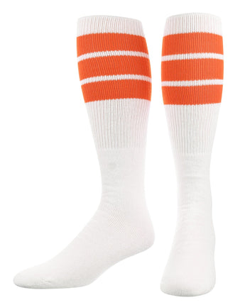 TCK socks Orange / Small Retro 3 Stripe OTC Tube Socks