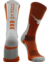 TCK socks Orange/White / Large Texas Longhorns Perimeter Crew Socks