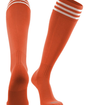 TCK socks Orange/White / Medium Finale 3-Stripe Soccer Socks