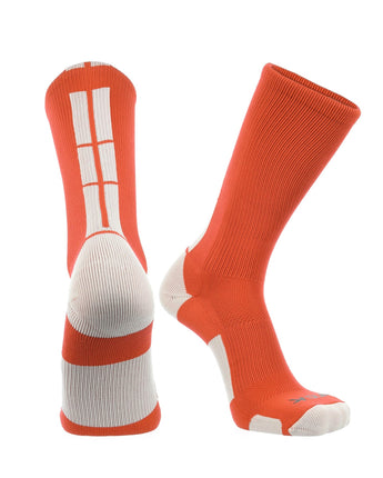 TCK socks Orange/White / X-Large Crew Socks Baseline 3.0 Adult Sizes Team Colors