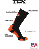 TCK socks Oregon State Beavers Baseline Crew USA Made