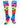 TCK socks Paw Print / Medium Neon Rainbow Fun Print Socks