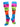 TCK socks Peace Sign / Medium Neon Rainbow Fun Print Socks