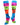 TCK socks Peace Sign / Medium Neon Rainbow Fun Print Socks