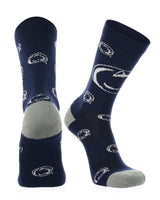 TCK socks Penn State Navy/Grey/White / Medium Penn State Nittany Lions Mayhem Crew Socks (Imported)
