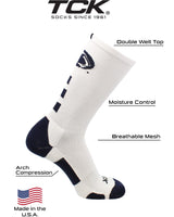 TCK socks Penn State Nittany Lions Baseline Crew USA Made