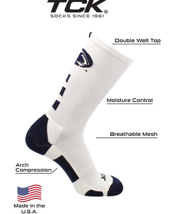 TCK socks Penn State Nittany Lions Baseline Crew USA Made