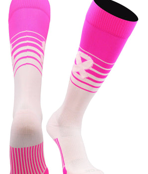 TCK socks Pink/Hot Pink / Small Breaker Breast Cancer Awareness Socks