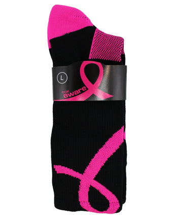 TCK socks Pink Ribbon Awareness Crew Socks