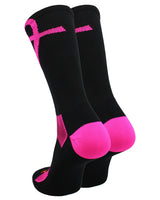 TCK socks Pink Ribbon Awareness Crew Socks