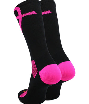 TCK socks Pink Ribbon Awareness Crew Socks