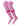 TCK socks Pink/White/Hot Pink / Large Dugout Striped Over the Knee Baseball Socks Pattern E