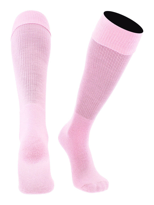 TCK socks Pink / X-Large Soccer Socks Youth Toddler Adult Fold Down Top MS Multisport Tube Socks