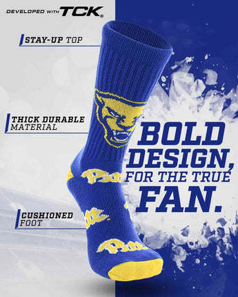 TCK socks Pittsburgh Panthers Mayhem Crew Socks (Made in USA)