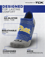 TCK socks Pittsburgh Panthers Tour No Show Tab Socks - Made in USA