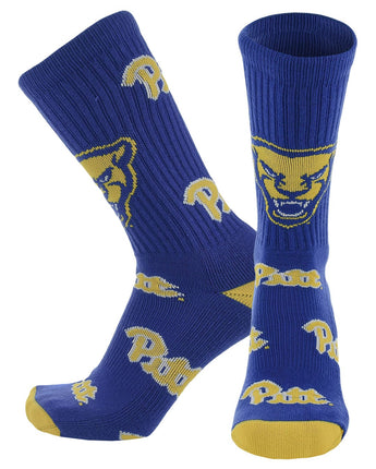 Pittsburgh Panthers Mayhem Crew Socks (Made in the USA)