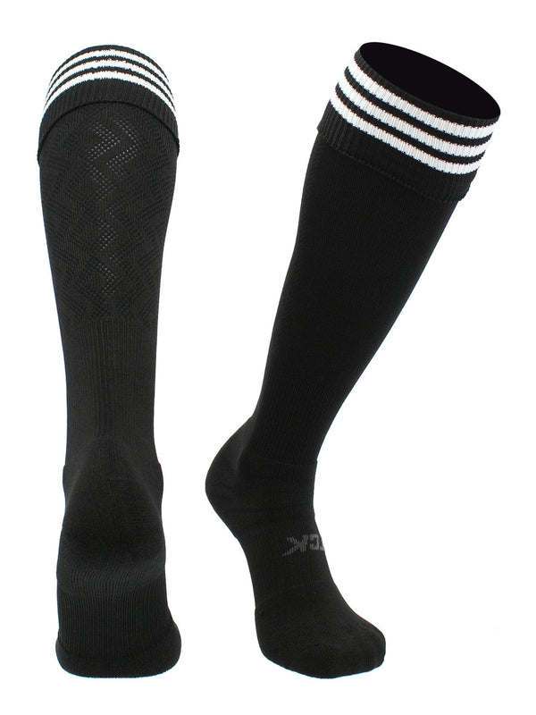 TCK socks Premier Soccer Sock with Fold Down Stripes
