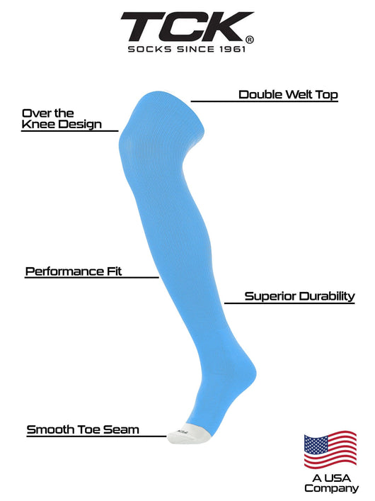 TCK socks Pro Plus Performance Prosport Over the Knee Socks Belt Combo