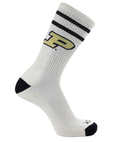 NCAA Vintage College Striped Socks - Purdue Boilermakers (Large)
