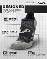 Purdue Boilermakers No Show Tour Socks - Made in USA