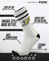 Purdue Boilermakers | Vintage | NCAA Mens and Womens Soft Cotton Sock
