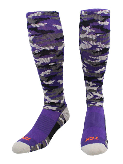 TCK socks Purple Camo / Large Elite Performance Camo Over The Calf Socks