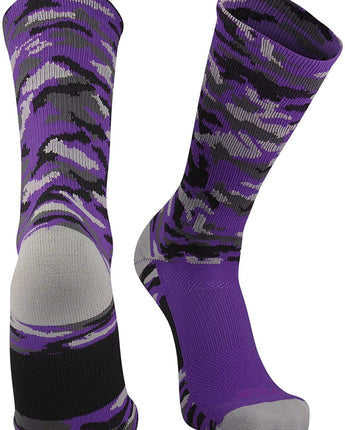 TCK socks Purple Camo / Small Elite Woodland Camo Performance Crew Socks