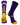 TCK socks Purple/Gold / Large LSU Tigers Baseline Crew USA Made