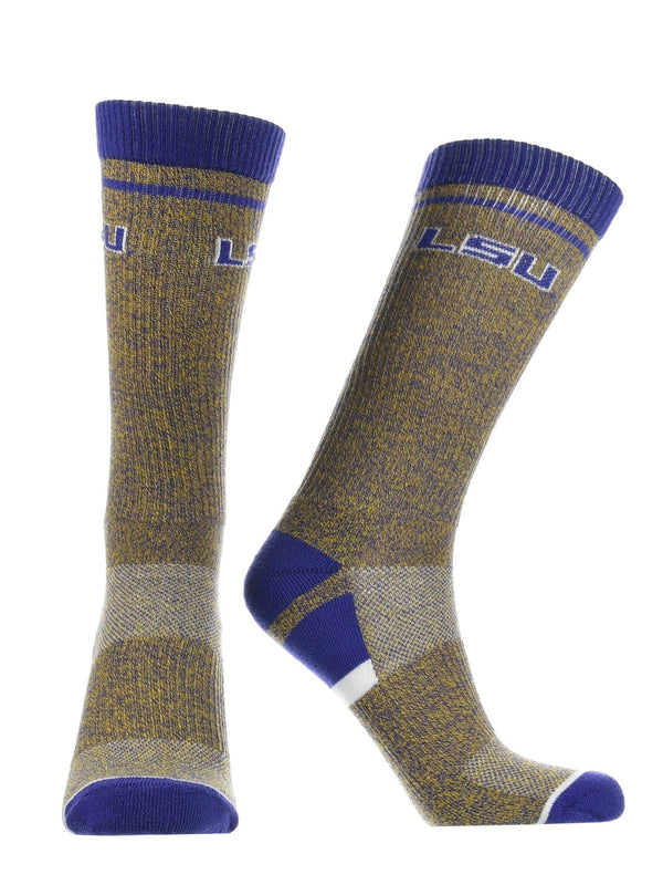 TCK socks Purple/Gold / Large LSU Tigers Socks Victory Parade Crew Length