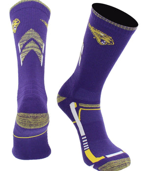 TCK socks Purple/Gold / Large Northern Iowa Panthers Socks University of Northern Iowa Panthers Champion Crew Socks