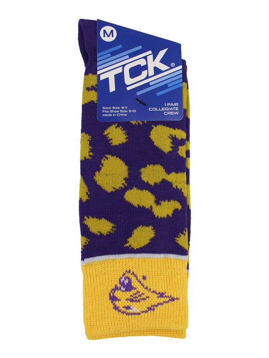 TCK socks Purple/Gold / Medium Northern Iowa Panthers Socks Womens Savage Crew Socks