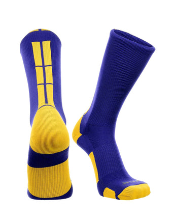 TCK socks Purple/Gold / X-Large Crew Socks Baseline 3.0 Adult Sizes Team Colors