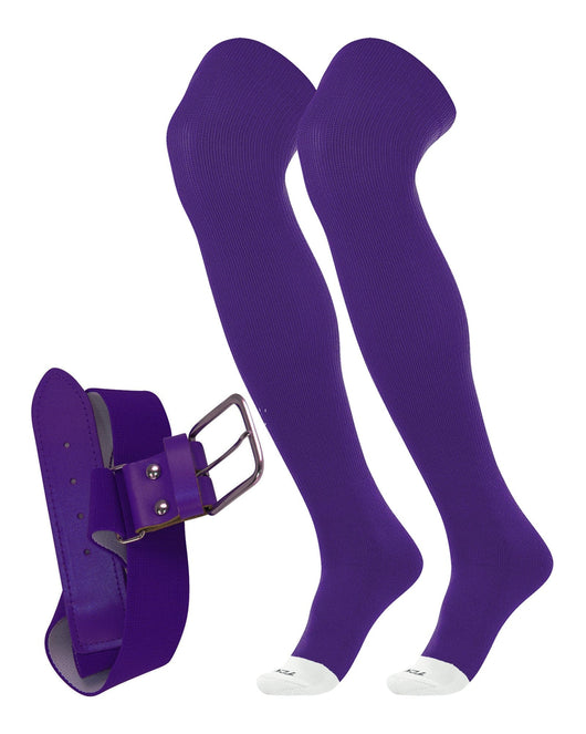 TCK socks Purple / Small Pro Plus Performance Prosport Over the Knee Socks Belt Combo
