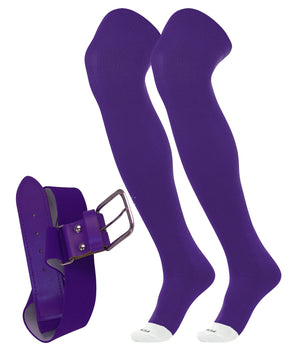 Prosport Over the Knee Socks and Belt | Uniform Combo Set