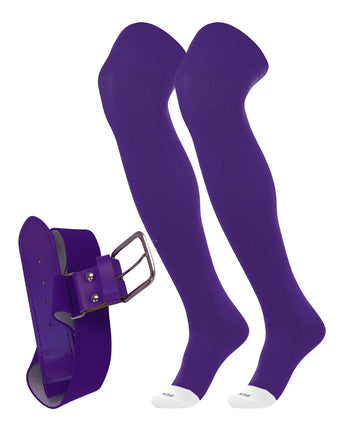 Prosport Over the Knee Socks and Belt | Uniform Combo Set
