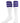 TCK socks Purple / Small Retro 3 Stripe OTC Tube Socks