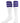TCK socks Purple / Small Retro 3 Stripe OTC Tube Socks