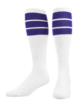 TCK socks Purple / Small Retro 3 Stripe OTC Tube Socks