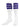 TCK socks Purple / Small Retro 3 Stripe OTC Tube Socks