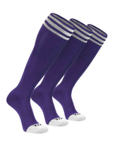 TCK socks Purple/White 3-Pack / X-Small Prosport Trio Striped Socks