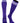 TCK socks Purple White / Large Euro Style 3 Stripe Soccer Socks With Fold Down Top