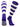 TCK socks Purple/White / Small Hoop Striped Rugby Socks
