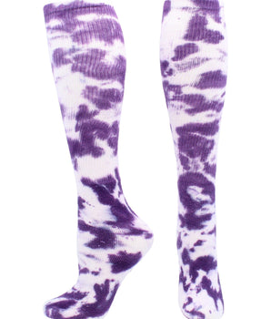 TCK socks Purple/White / Small Tie Dye Multisport Tube Socks