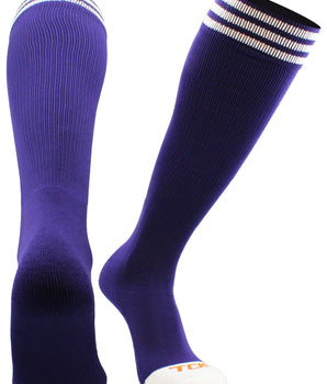 TCK socks Purple/White / X-Small Prosport Striped Over the Calf Tube Socks