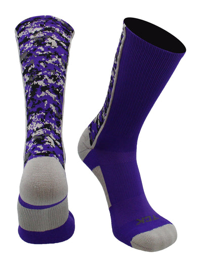 TCK socks Purple / X-Large Digital Camo Crew Socks
