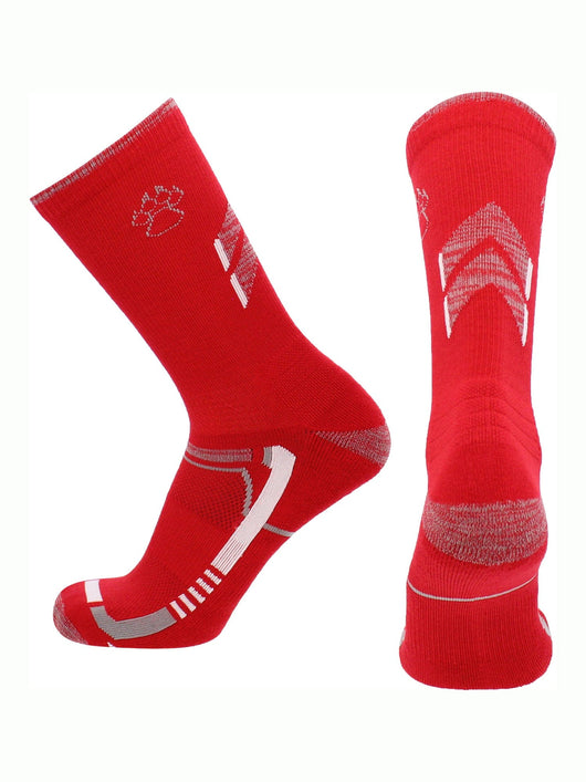 TCK socks Red/Black / Large New Mexico Lobos Socks University of New Mexico Lobos Champion Crew Socks