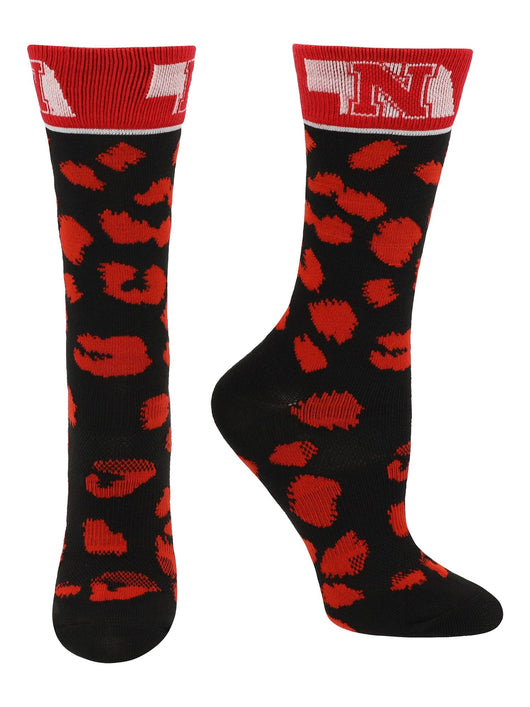 TCK socks Red/Black / Medium Nebraska Cornhuskers Socks Womens Savage Crew Socks