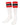 TCK socks Red/Black / Small Retro 3 Stripe OTC Tube Socks