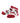 TCK socks Red/Black/White / 2T-4T Arkansas Razorbacks Toddler Socks Low Cut Little Fan